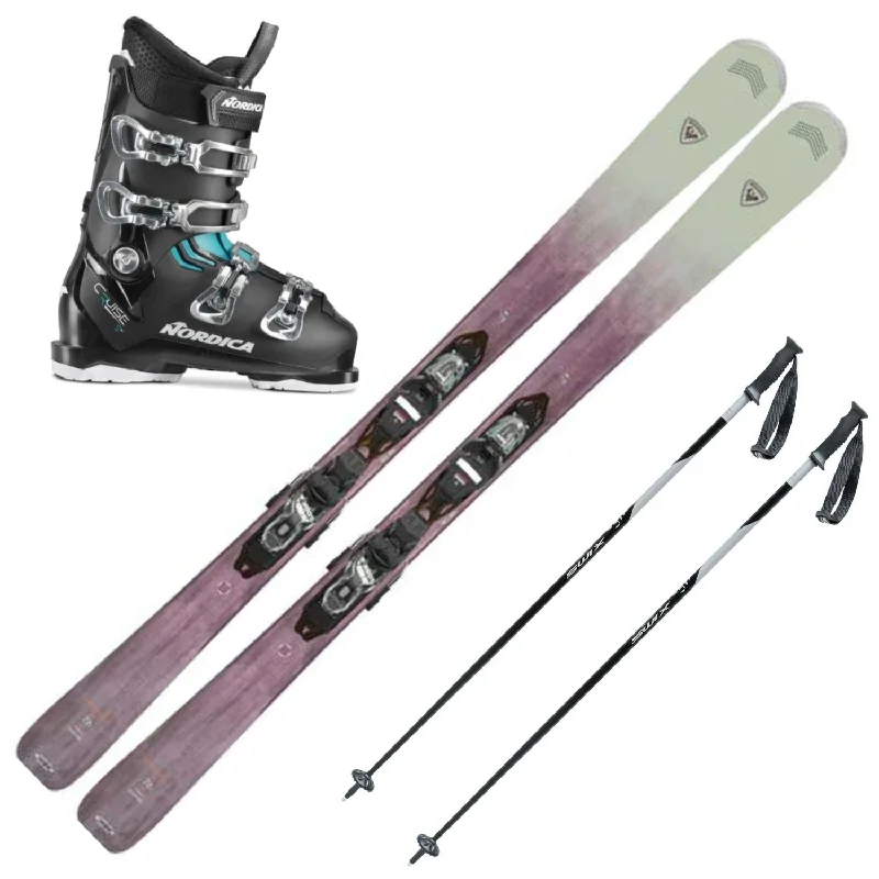 Adjustable ski boots for kids-Rossignol Experience 78 Ca Skis With Xpress 10 Gw Bindings Package With Ski Boot