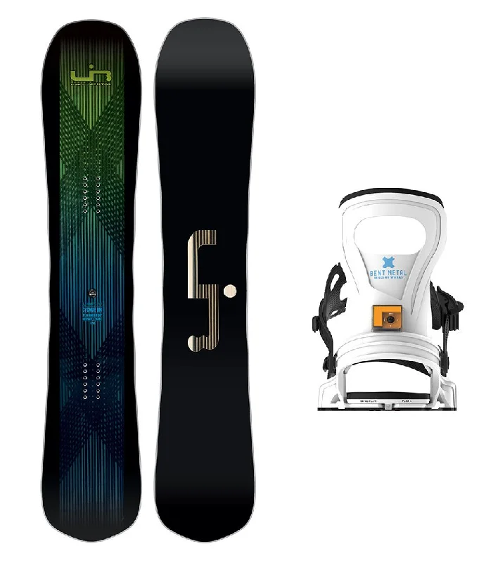 Affordable ski helmets for teens-Lib Tech Cygnus BM Snowboard with Bent Metal Women's Beam Snowboard Binding 2025