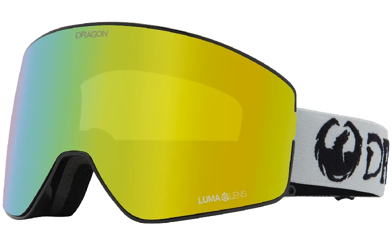 High-performance freestyle skis-Dragon PXV2 Snow Goggles 2024 Classic Grey / Lumalens Gold Ion + Lumalens Amber