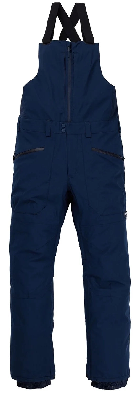 Affordable carving ski bindings-Burton Reserve Mens Bib Pants Dress Blue