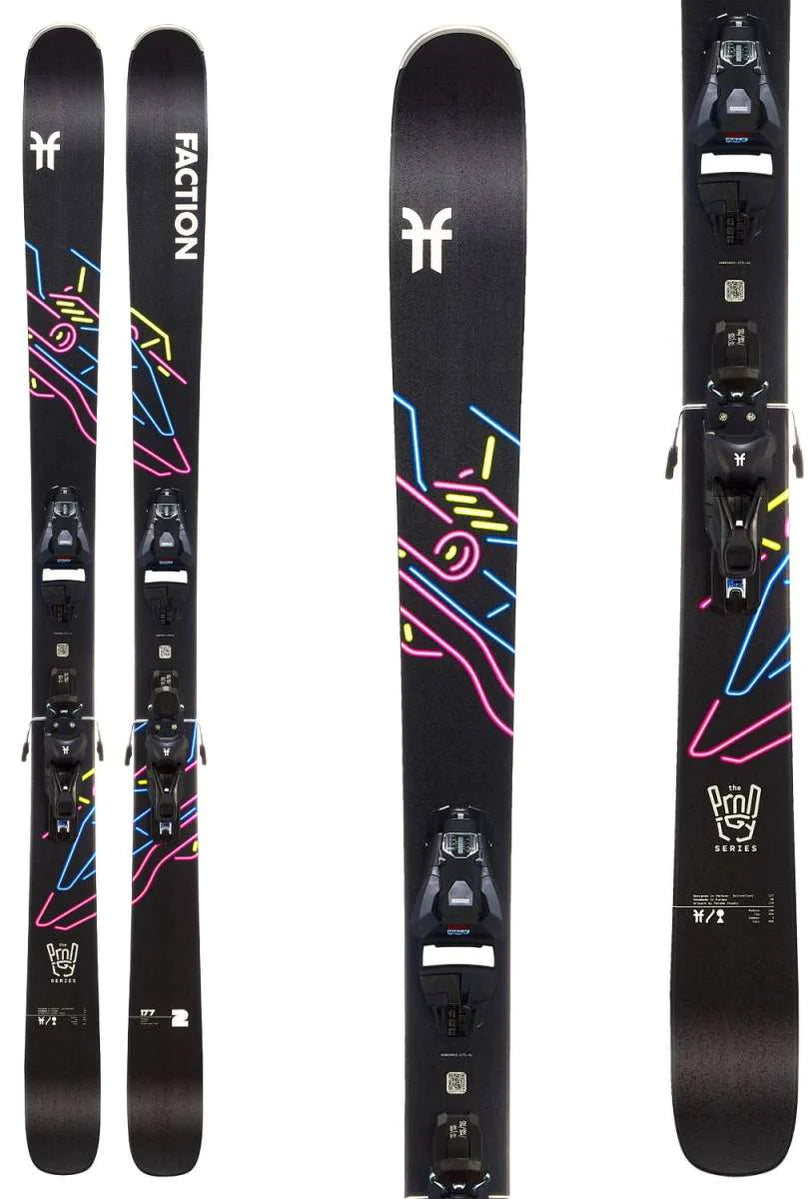 High-performance ski helmets for women-Faction Prodigy 2 Skis with Strive 11 GW Bindings