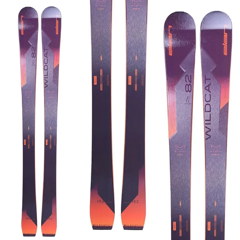 Vintage-style wooden skis for collectors-Elan Wildcat 82 C Skis 2024