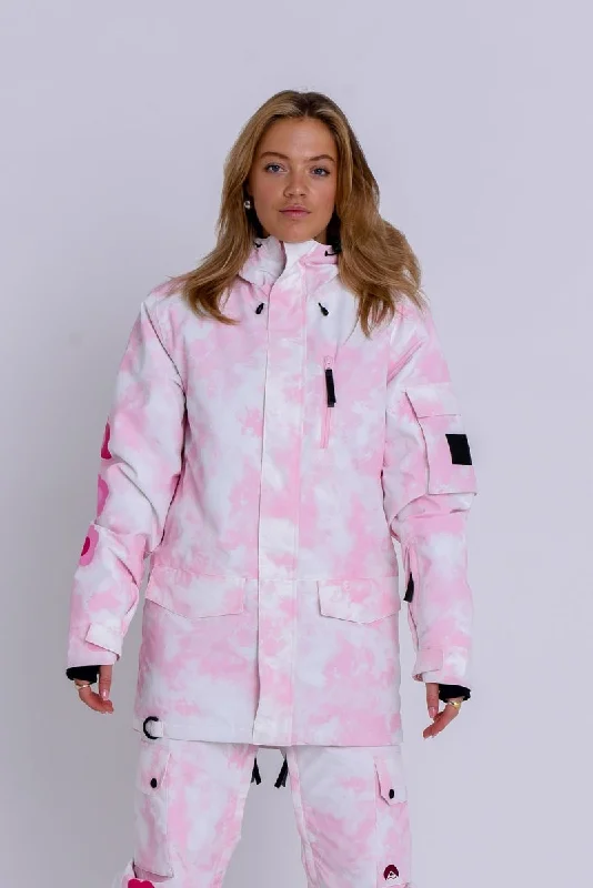 Lightweight alpine ski poles-Yeh Girl Ski & Snowboard Jacket - Katie Ormerod Pink Tie Dye Signature line