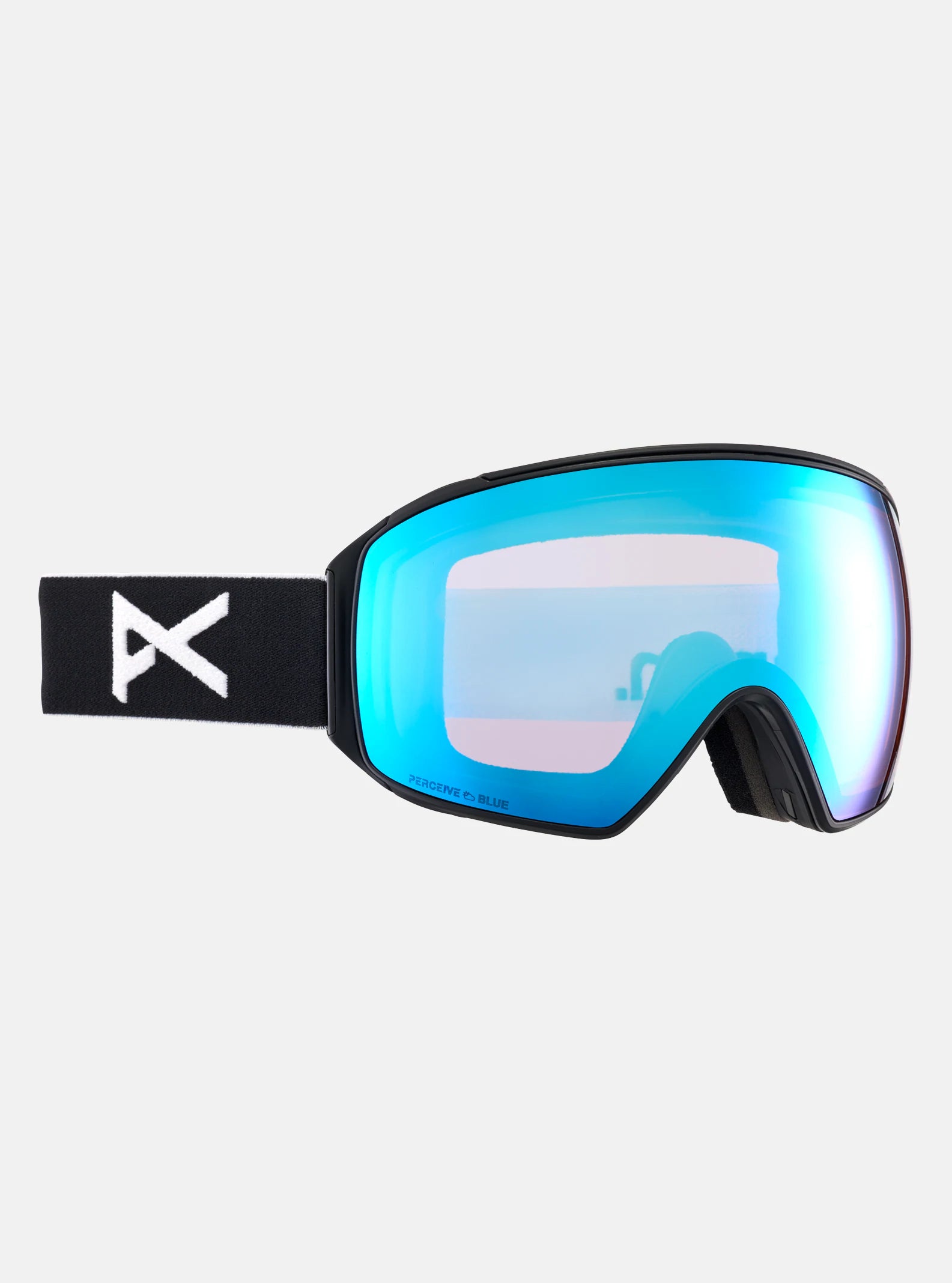 Durable ski helmets for adults-Anon M4 Toric Goggles & MFI Face Mask & Spare Lens Black / Perceive Variable Blue Lens