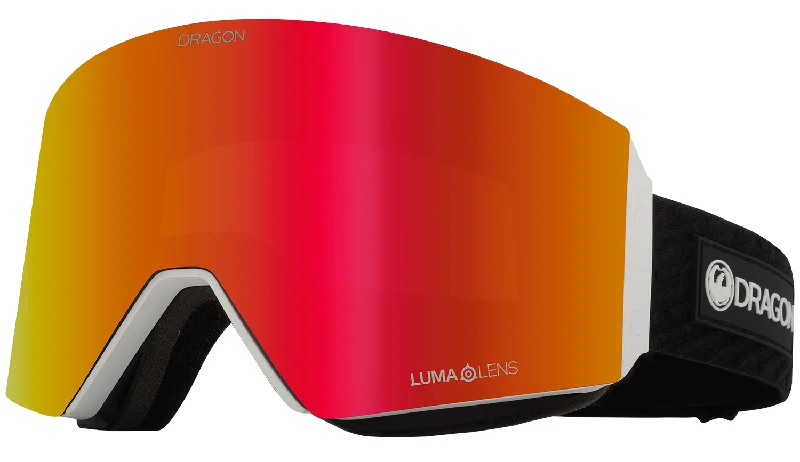 Waterproof ski helmets for teens-Dragon RVX MAG OTG Snow Goggles 2024 Icon Red / Lumalens Red Ion + Lumalens Rose