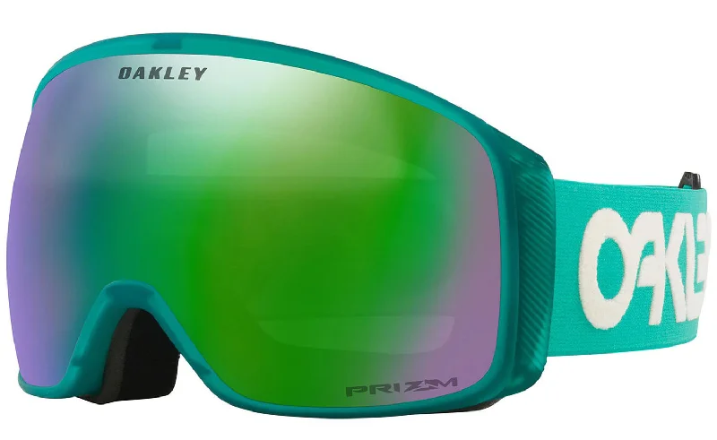 High-performance ski bindings for racing-Oakley Flight Tracker L Goggles B1B Celeste / Prizm Jade Iridium