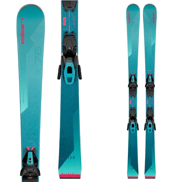 Durable all-mountain skis for intermediates-Elan Wildcat 76 Ls Womens Skis