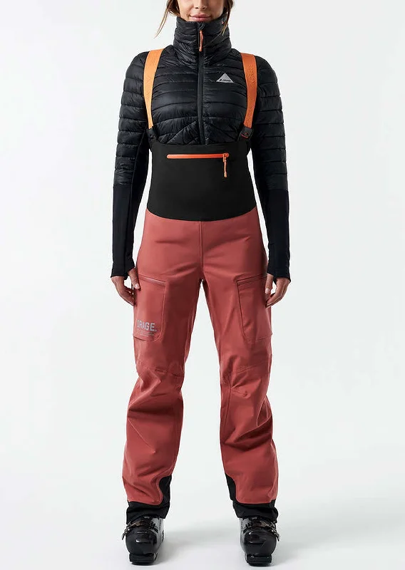 Compact powder ski poles-Orage Women's Cliff 3L Bib Pants