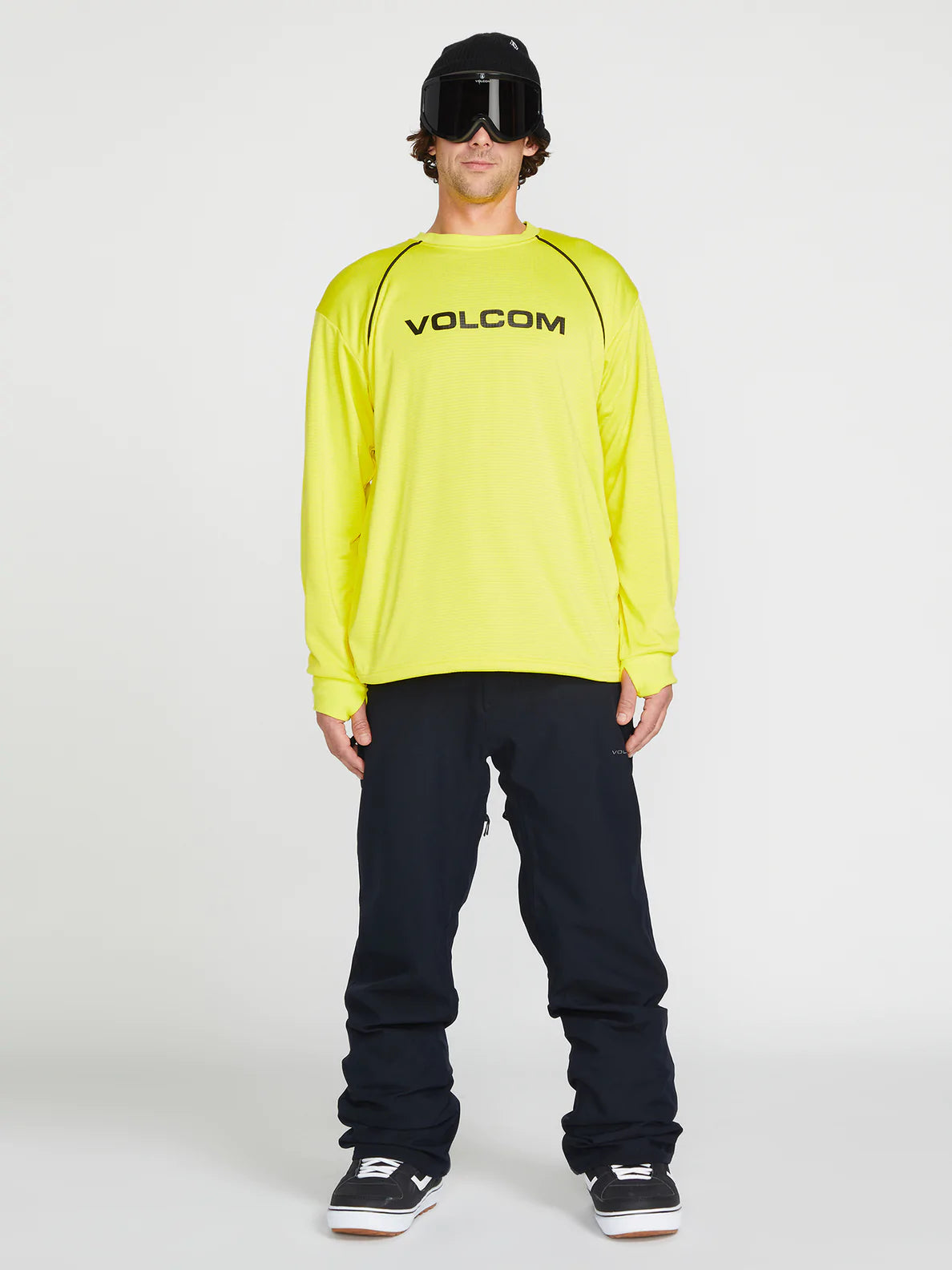 Waterproof ski helmets for racing-Volcom Waffle Backed Crew Fleece - Snow Apparel