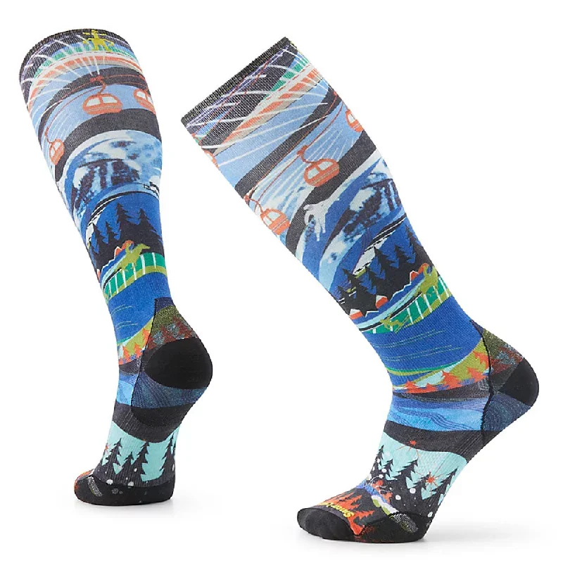 Customizable alpine ski boots-Smartwool Ski Zero Cushion Skication Print OTC