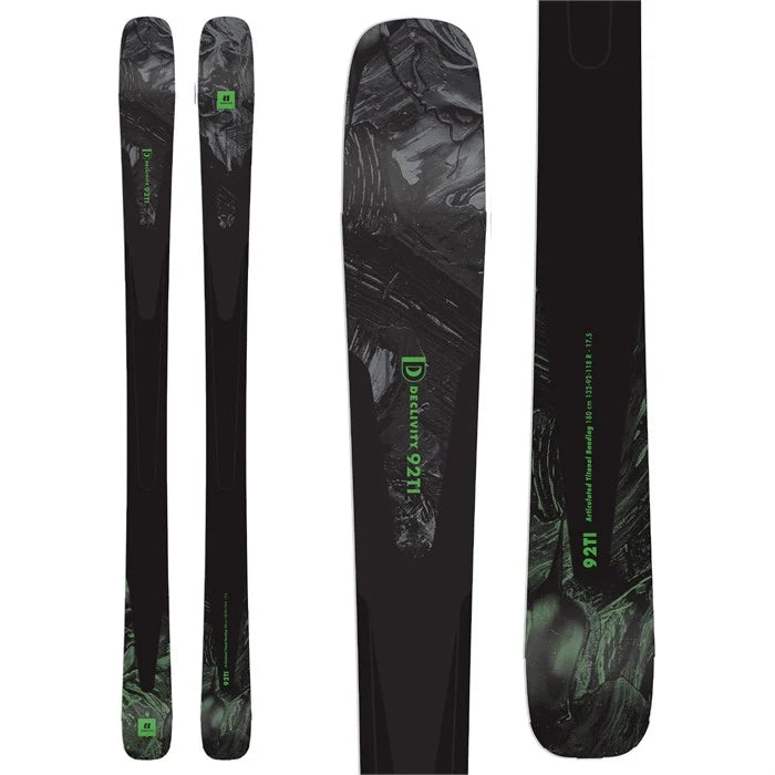 Affordable snowboard-style skis-Declivity 92 Ti