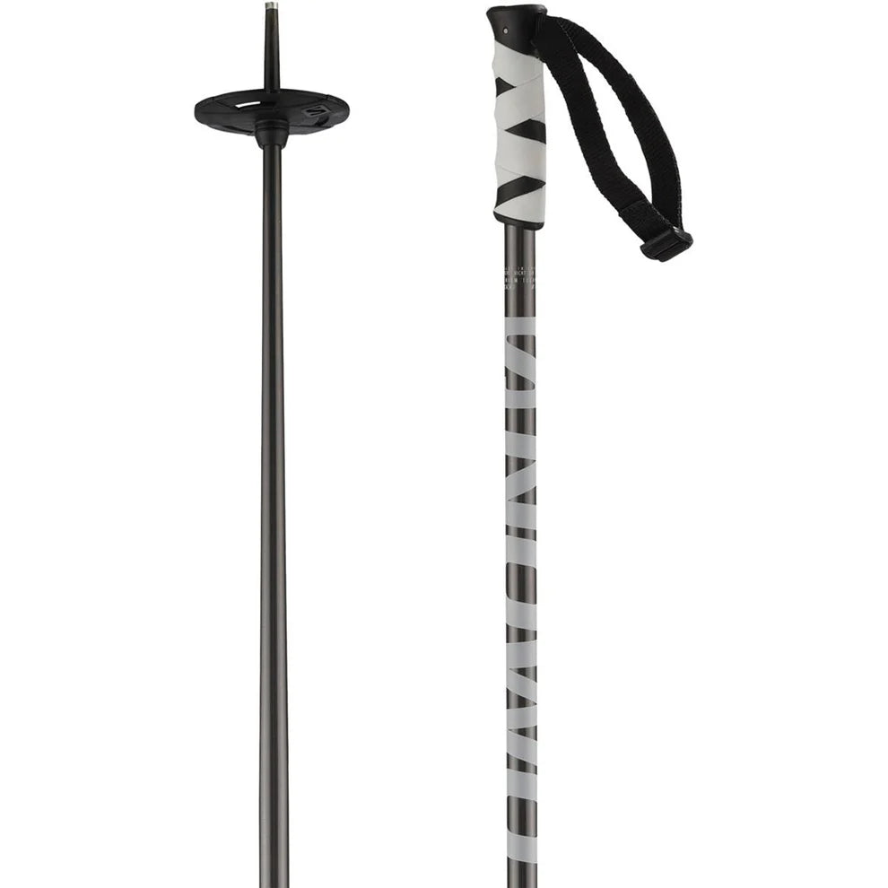 High-performance alpine skis for beginners-Salomon Hacker Ski Poles Adult 2025