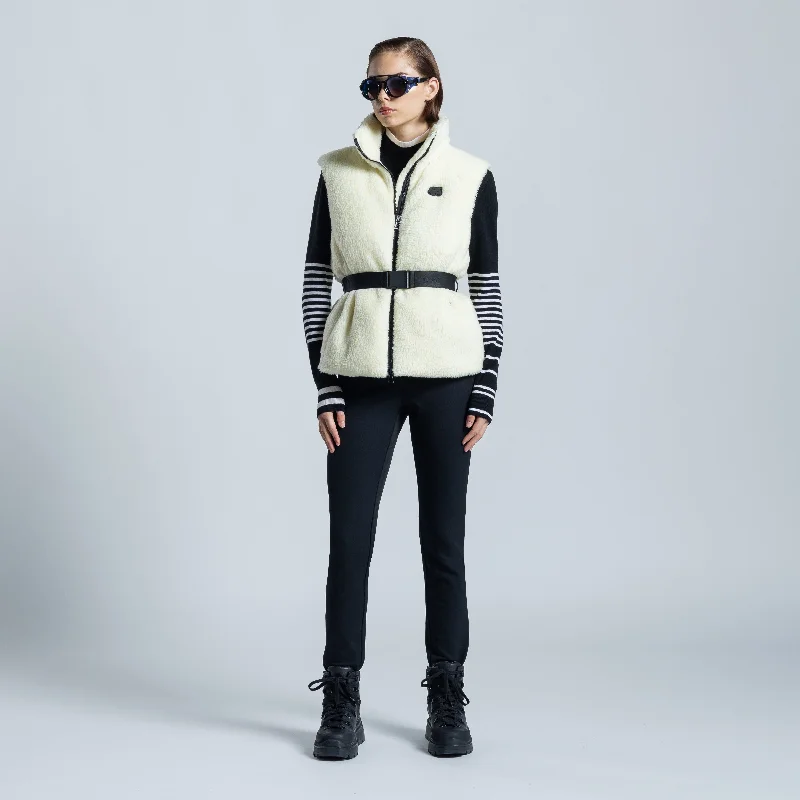 Designer powder ski bindings-Nix Vest in Sherpa