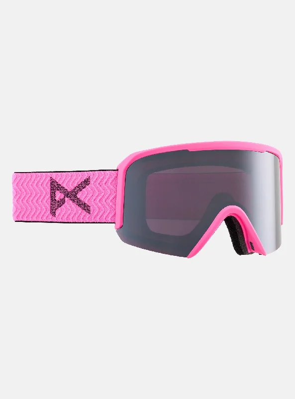 Durable all-mountain skis for intermediates-Anon Nesa Goggles Low Bridge Fit Pink / Perceive Sunny Onyx Lens