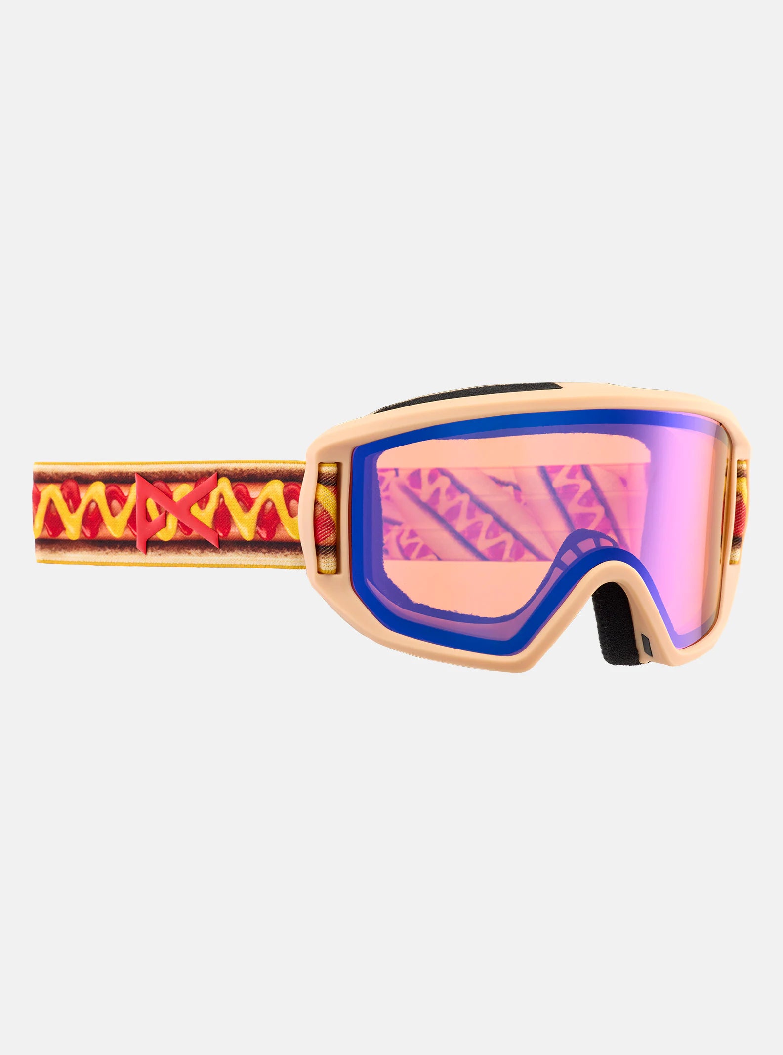 High-speed all-mountain skis-Anon Relapse Junior Goggles & MFI Face Mask Hot Doggin / Blue Amber