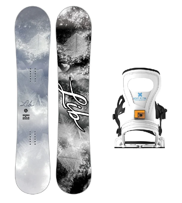 Lib Tech Cortado Snowboard with Bent Metal Women's Beam Snowboard Binding 2025