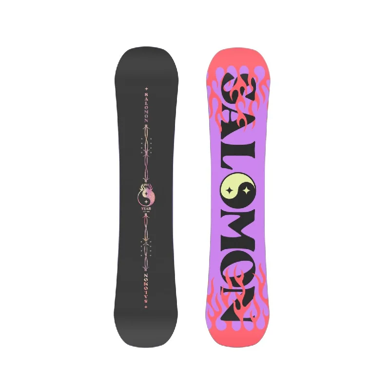 Durable freeride skis for backcountry-Salomon Oh Yeah Grom Kids' Snowboard - 2025