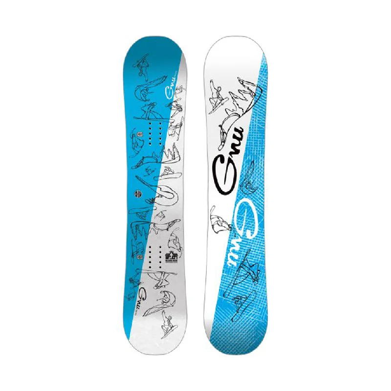 Affordable snowboard-style skis-Gnu Recess Snowboard Youth 2025