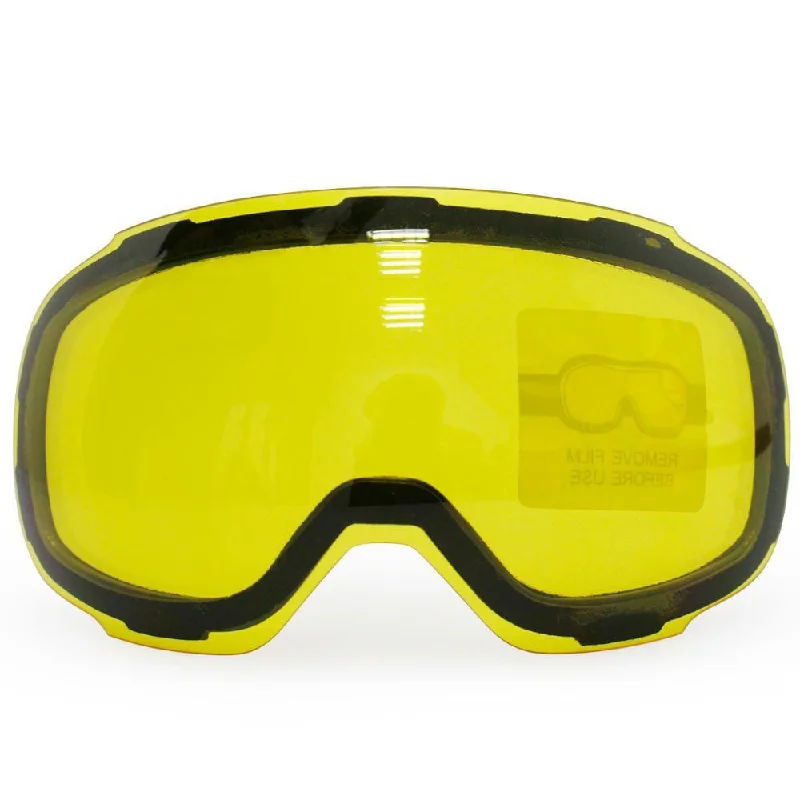 Durable alpine ski poles-COPOZZ Yellow Magnetic Lens for Ski Snowboard Goggles GOG-2181