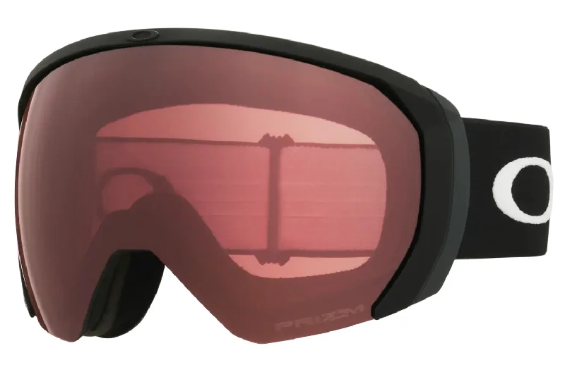 Ergonomic ski helmets for safety-Oakley Flight Path L Goggles Matte Black / Prizm Dark Grey Iridium