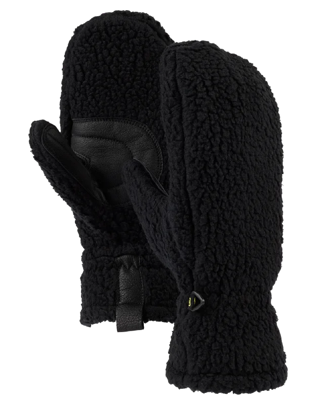 Waterproof ski helmets for racing-Burton Women's Stovepipe Fleece Mittens - True Black Heather