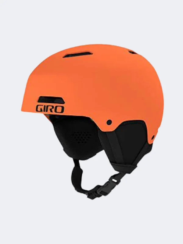 Adjustable carving ski helmets-Giro  Ledge Mat Unisex Skiing Protection Orange