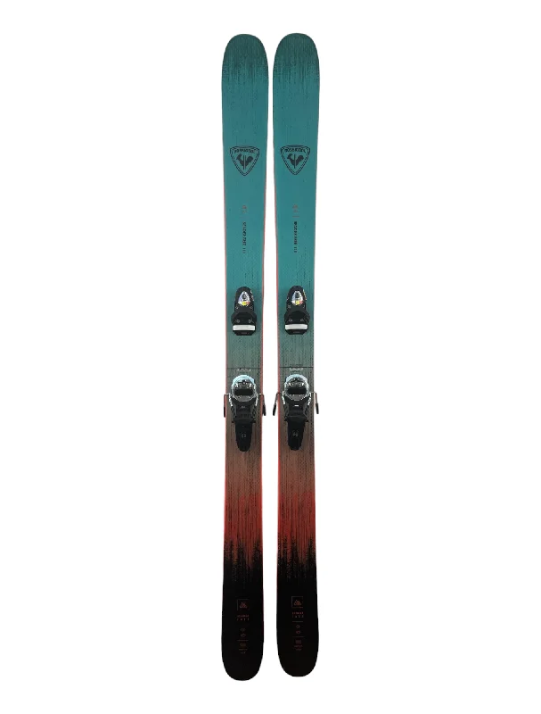 Premium ski poles with padding-Sender Free 110 Skis with Look Pivot 18 Bindings