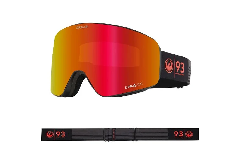 Designer carving ski helmets-Dragon PXV Snow Goggles 2024 30 Years / Lumalens Red Ion + Lumalens Light Rose