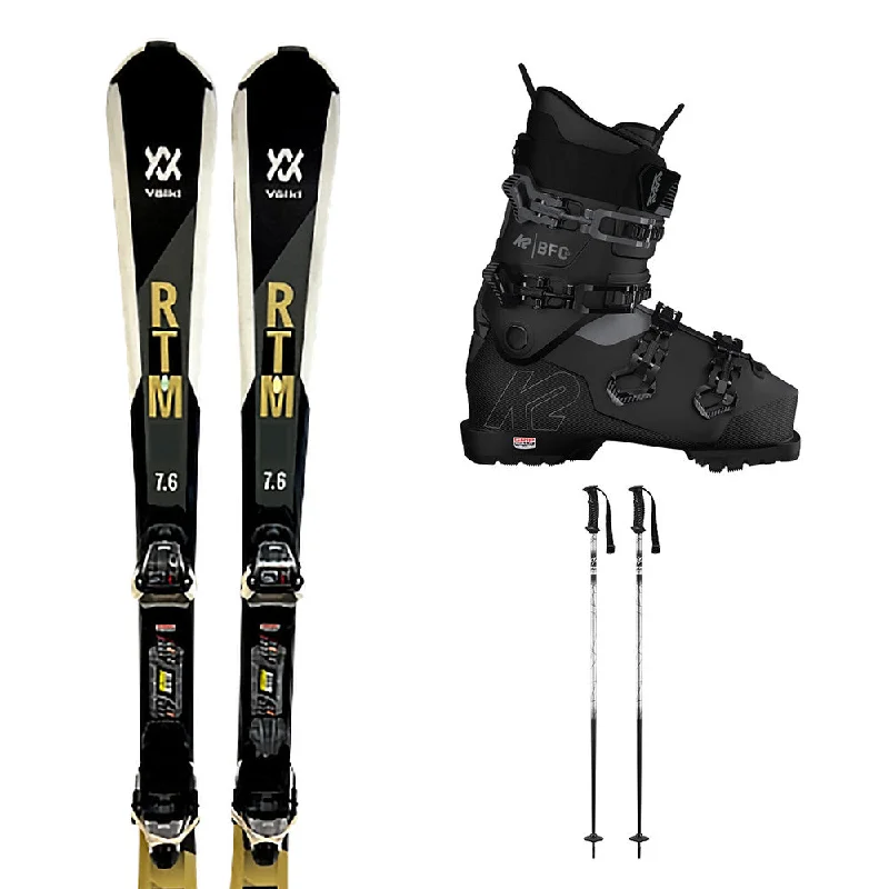 Lightweight ski boots for men-Recreational Ski Rental Package