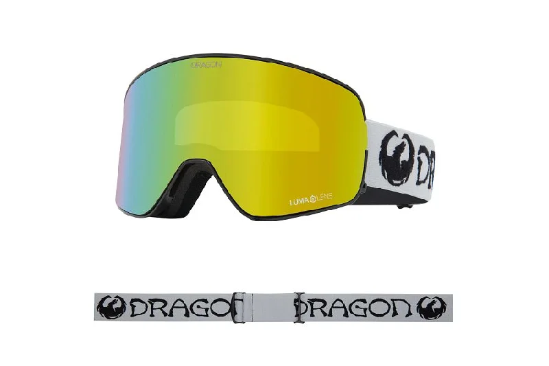 Affordable freeride ski bindings-Dragon NFX2 Snow Goggles 2024 Classic Grey / Lumalens Gold Ion + Lumalens Amber