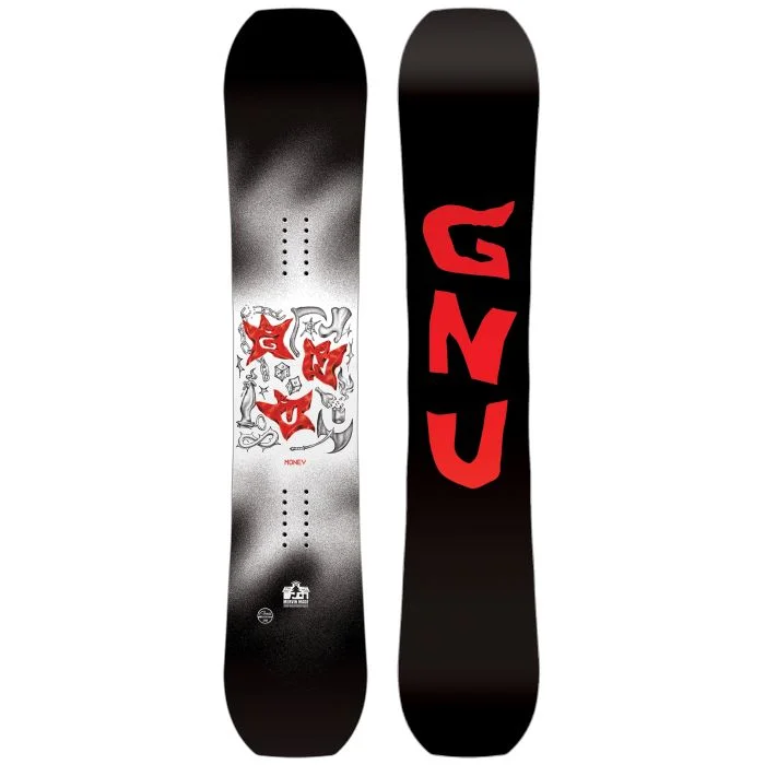 High-speed alpine skis for racing-GNU Money Snowboard - 2025