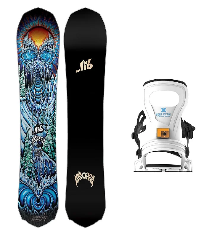 Premium ski helmets with visors-Lib Tech Mayhem Rocket Snowboard with Bent Metal Women's Beam Snowboard Binding 2025