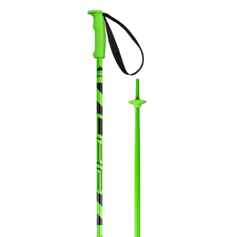 Durable ski helmets for kids-Elan Hotrod Green Unisex Ski Poles 2025