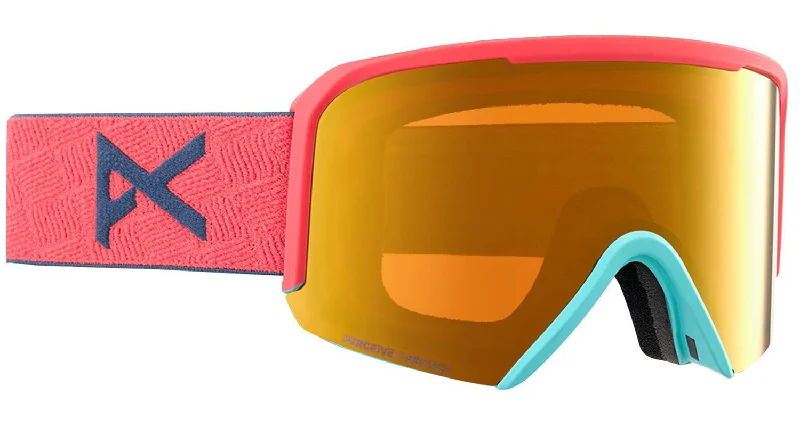 Waterproof all-mountain skis-Anon Nesa Goggles Coral / Perceive Sun Bronze Lens