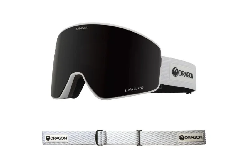 Affordable carving ski helmets-Dragon PXV2 Snow Goggles Low Bridge 2024 Blizzard / Lumalens Midnight + Lumalens Light Rose