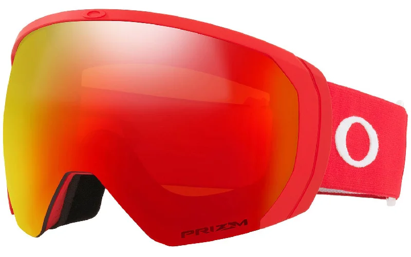 High-quality ski helmets with vents-Oakley Flight Path L Goggles Matte Redline / Prizm Torch Iridium