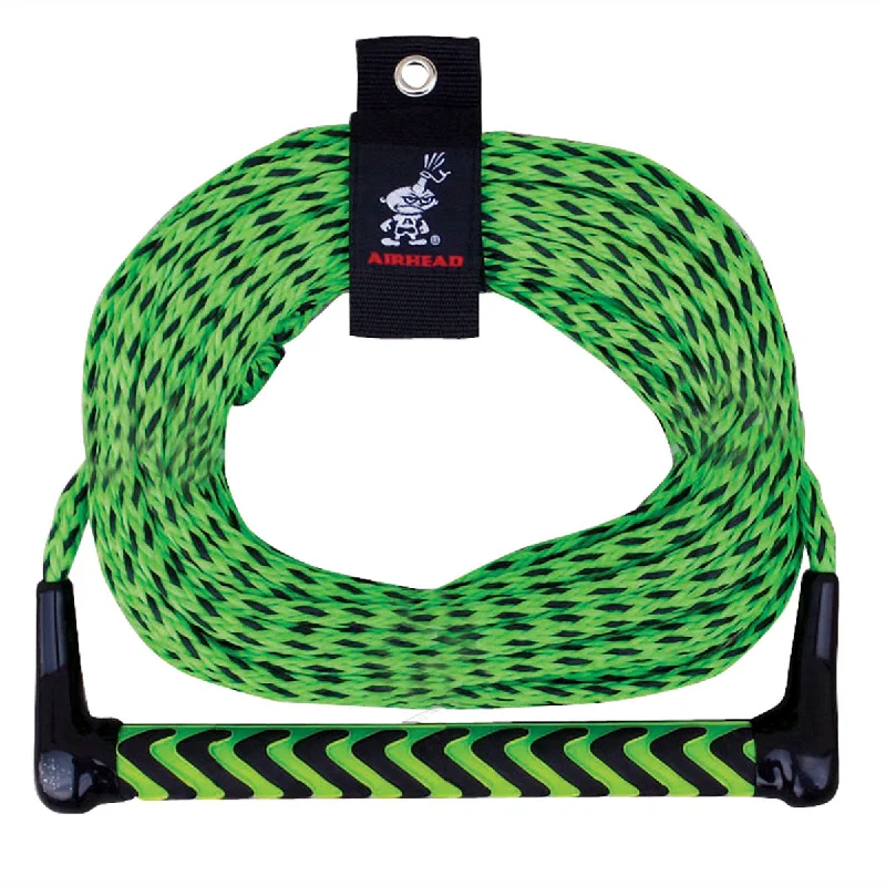 Durable freeride skis for experts-EVA Grip Handle Water Ski Tow Rope | 75 ft. - Green