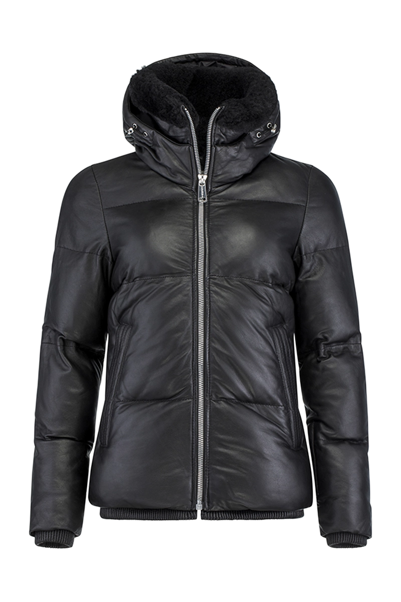 Ergonomic ski poles for women-Legacy Leather Ski Jacket