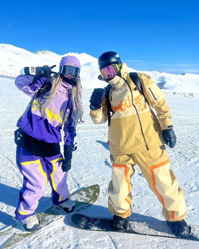 Affordable freeride ski bindings-Men's Snowall Unisex Mountain Crew Waterproof Snowboard Suits