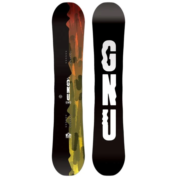 Adjustable freeride skis for versatility-GNU GWO Snowboard - 2025