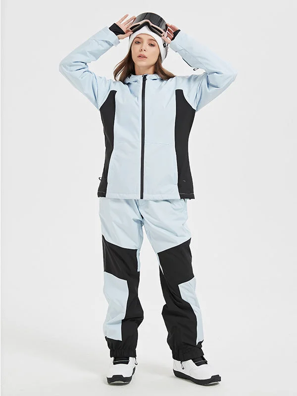 Affordable freeride ski boots-Women's Mountain Snow Pow Waterproof Snow Suit Sets