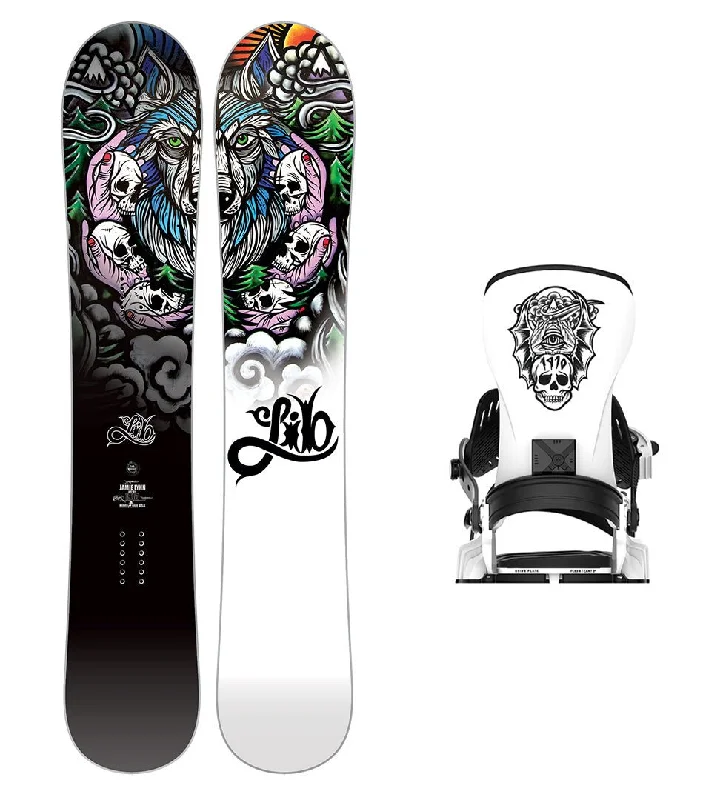 Designer carving ski helmets-Lib Tech Jamie Lynn Snowboard with Men's Bent Metal Transfer Snowboard Binding 2025