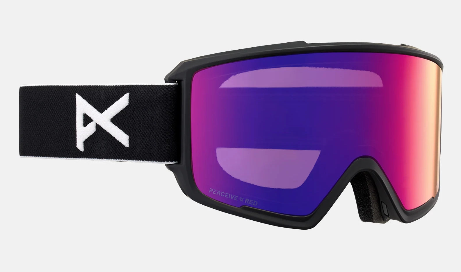 Affordable ski bindings for adults-Anon M3 Goggles & MFI Face Mask & Spare Lens Low Bridge Fit Black / Perceive Sun Red Lens