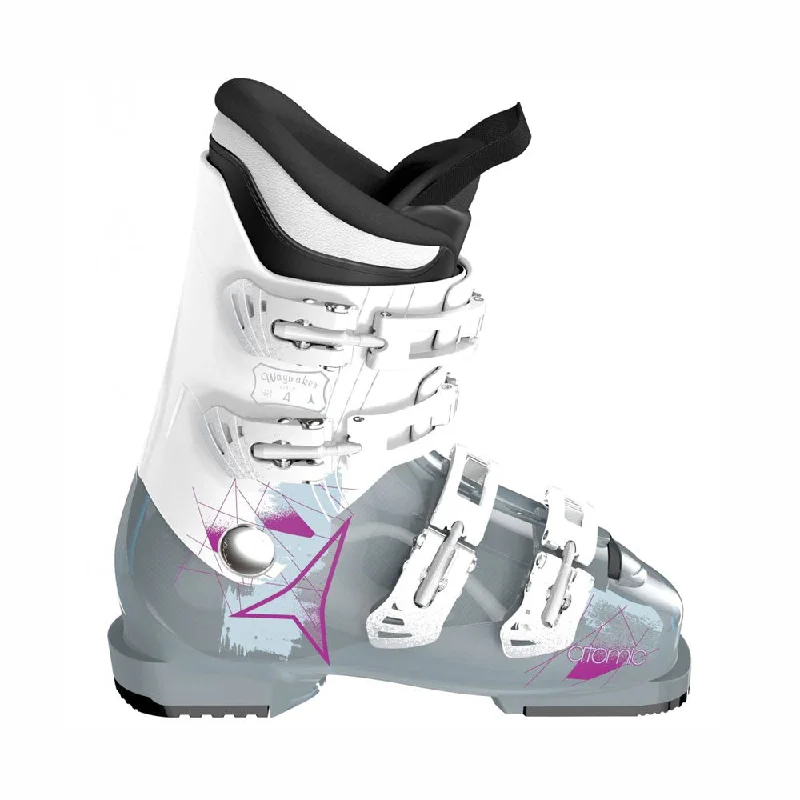 Adjustable alpine ski bindings-Atomic Waymaker Girl J4 Kid's Ski Boots