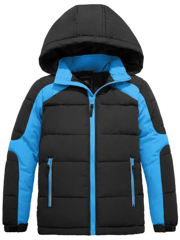 Lightweight carving ski boots-ZSHOW Boy's Hooded Puffer Jacket