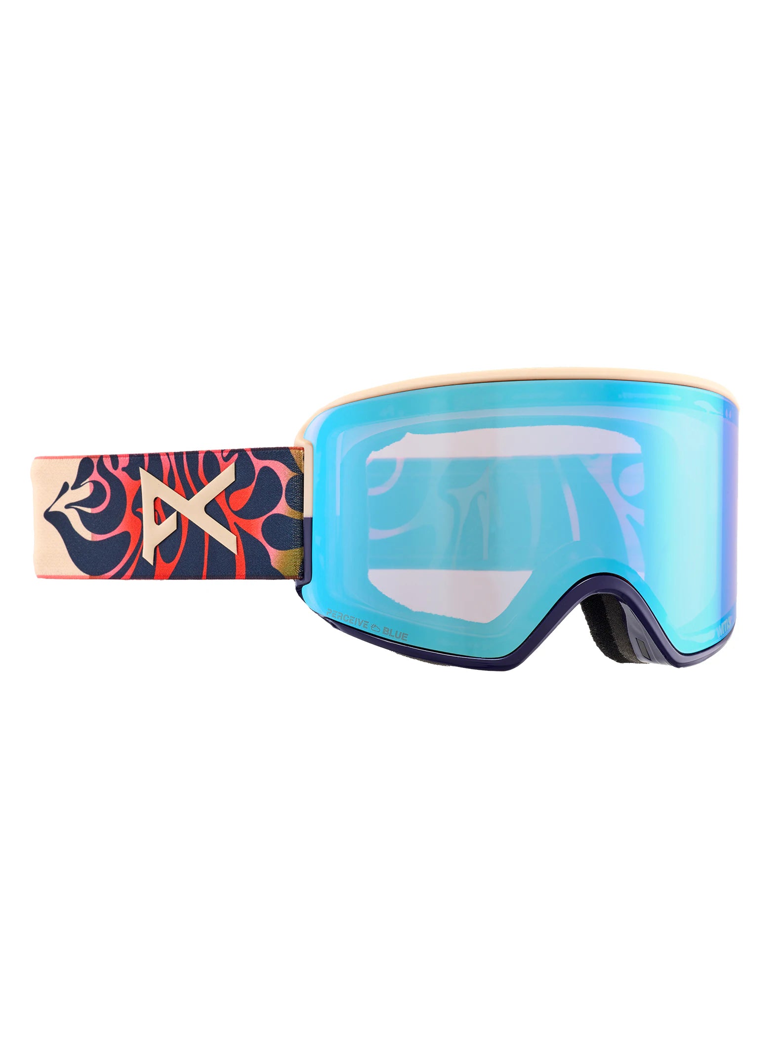 High-performance ski boots for racing-Anon WM3 Goggles & MFI Face Mask & Spare Lens Focal / Perceive Variable Blue Lens