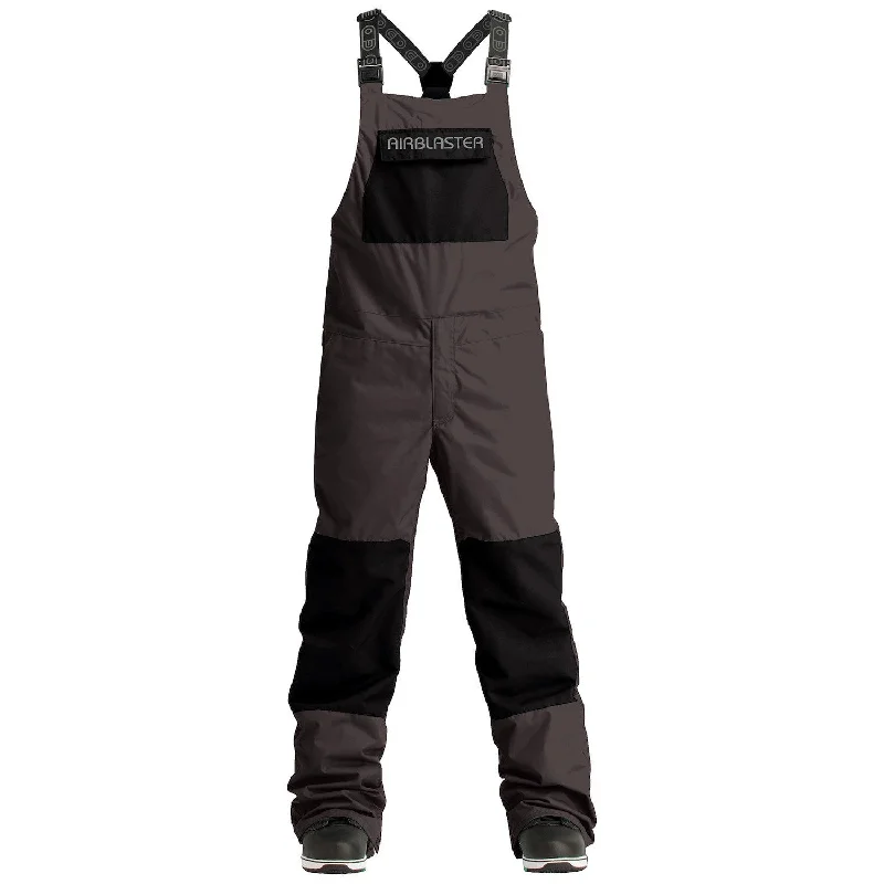 Designer powder ski boots-Airblaster Freedom Bib Pants Mens Black