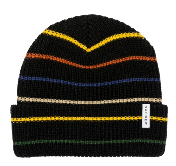 Compact all-mountain ski helmets-MULTI STRIPE Y BEANIE