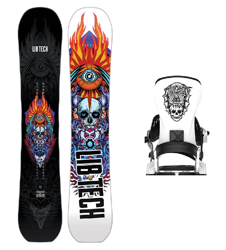 Adjustable freeride skis for versatility-Lib Tech Terrain Wrecker Snowboard with Bent Metal Transfer Snowboard Binding 2025