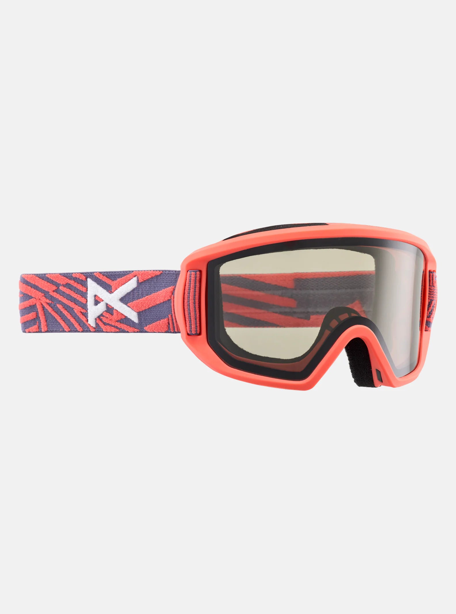 Designer powder ski poles-Anon Relapse Junior Goggles & MFI Face Mask Zig Zag / Smoke